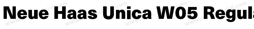 Neue Haas Unica W05 Regular字体转换